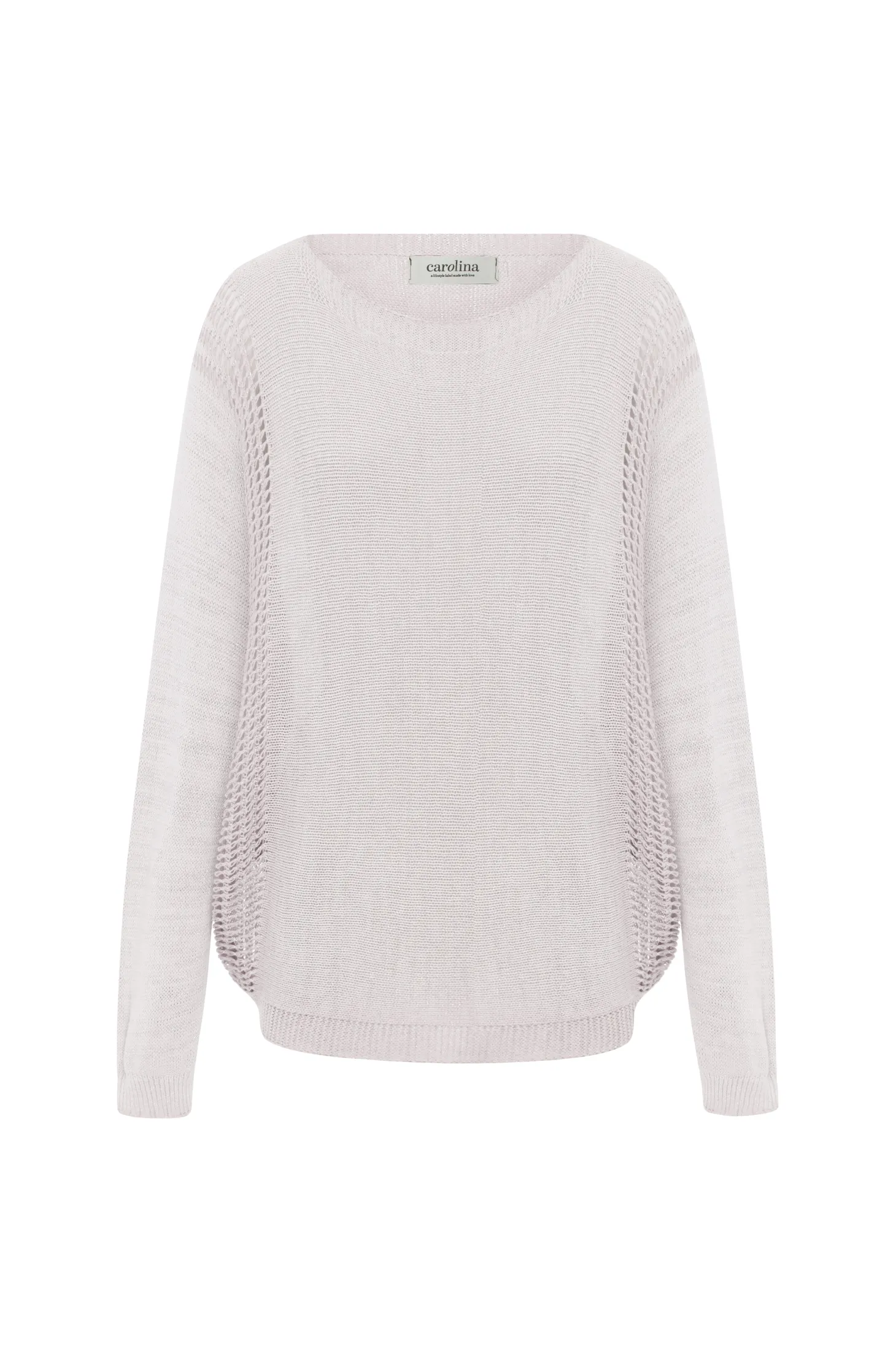 Discount Carolina Oriana Light Knitwear Ivory Shimmer