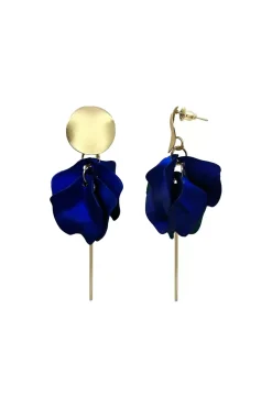 Outlet Carolina Pansy Earrings Indigo