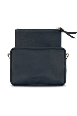 New Carolina Philippa Leather Bag Navy