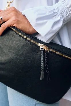 Online Carolina Ramona Leather Handbag Black