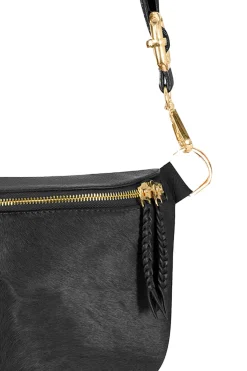 Store Carolina Ramona Leather Handbag Black Cowhide