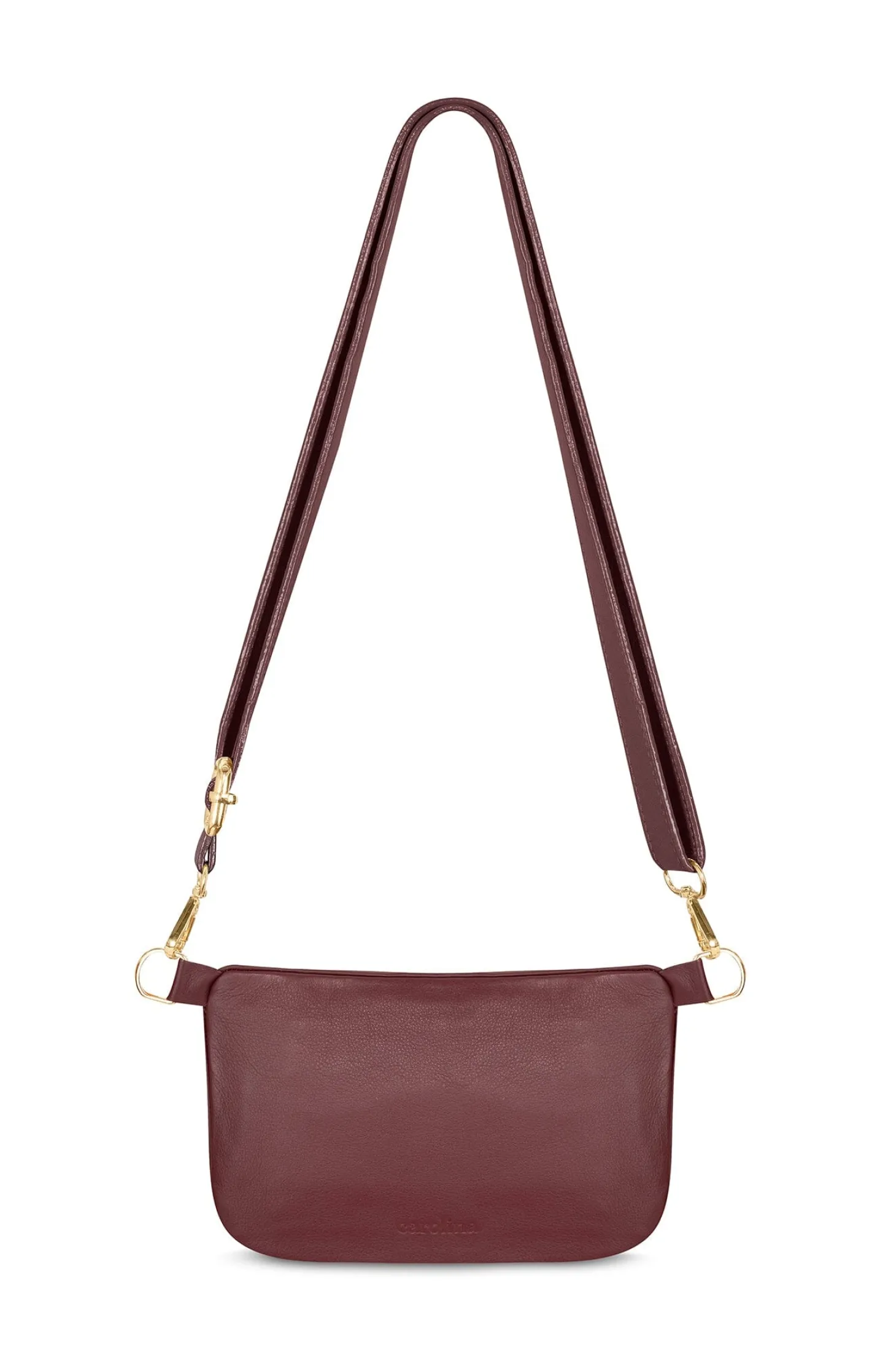 Fashion Carolina Ramona Leather Handbag Burgundy