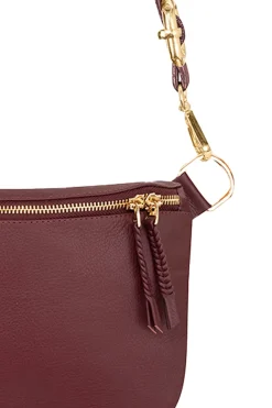 Fashion Carolina Ramona Leather Handbag Burgundy