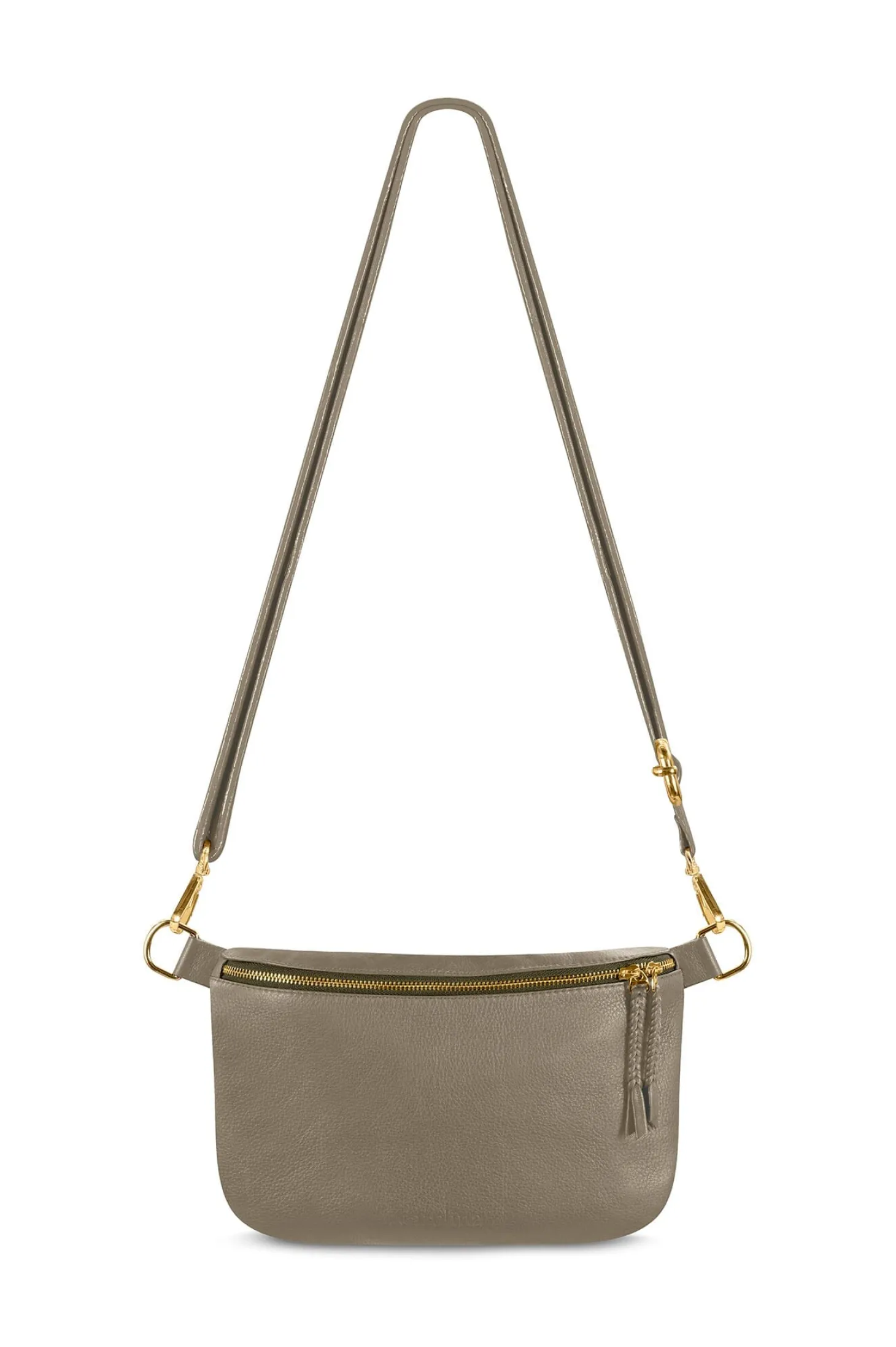 Outlet Carolina Ramona Leather Handbag Khaki