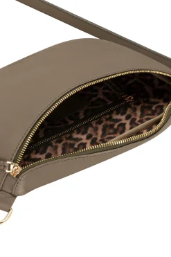 Outlet Carolina Ramona Leather Handbag Khaki