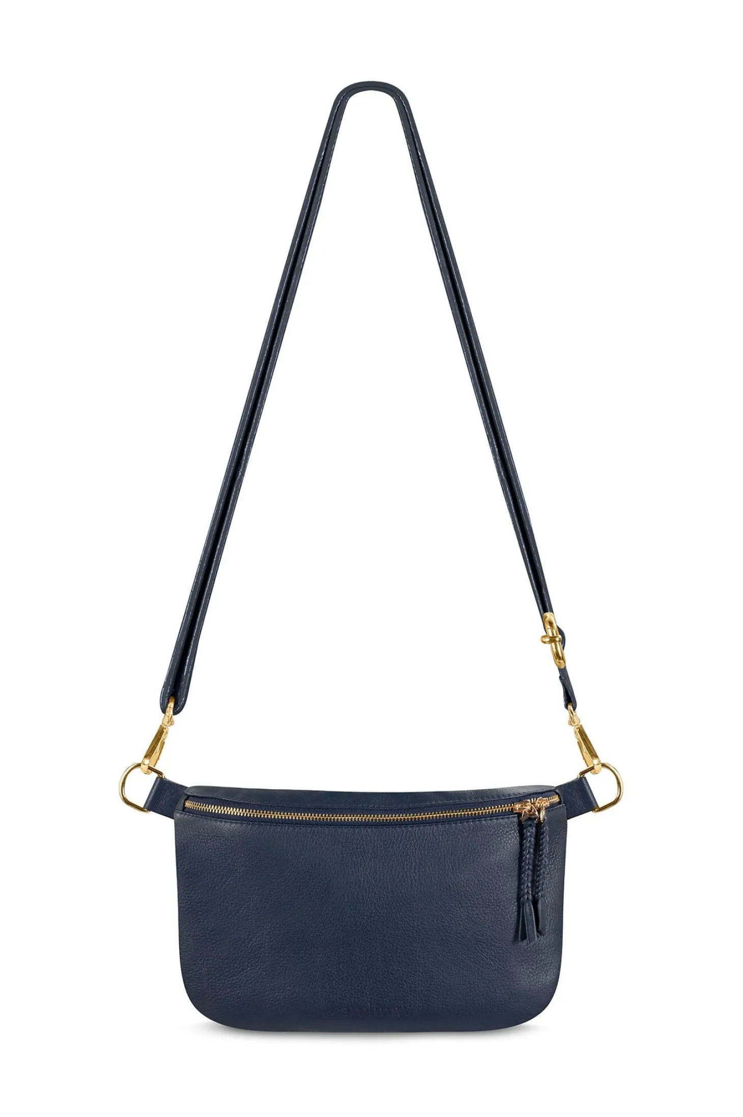 Cheap Carolina Ramona Leather Handbag Navy