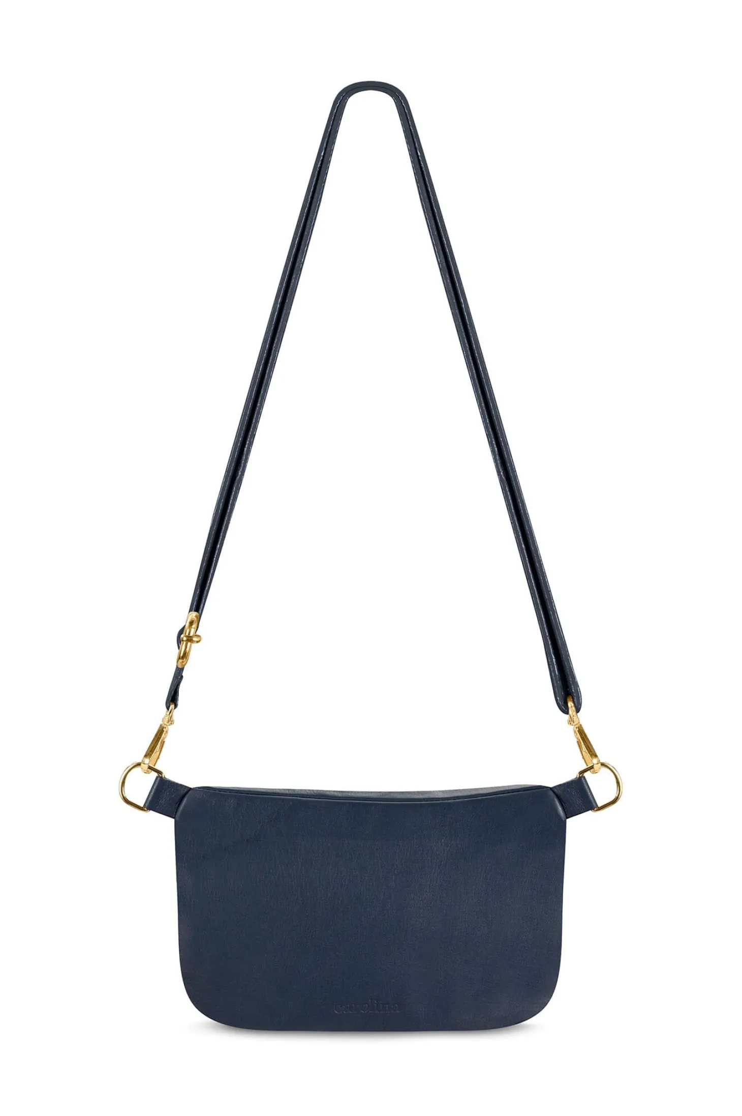 Cheap Carolina Ramona Leather Handbag Navy