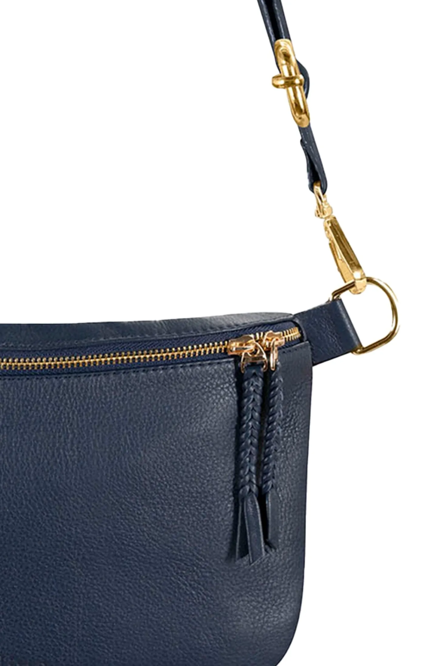 Cheap Carolina Ramona Leather Handbag Navy