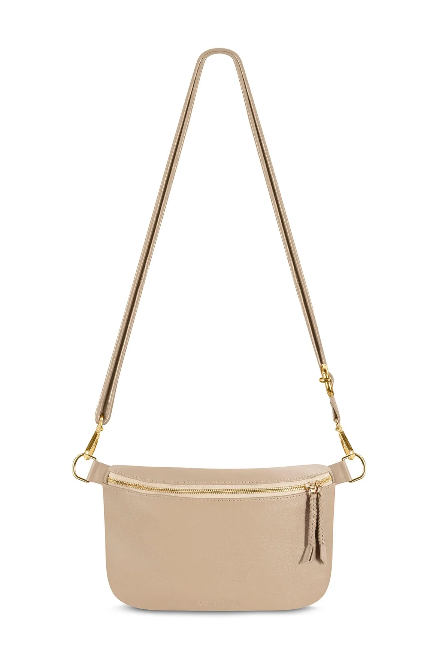 Outlet Carolina Ramona Leather Handbag Nude