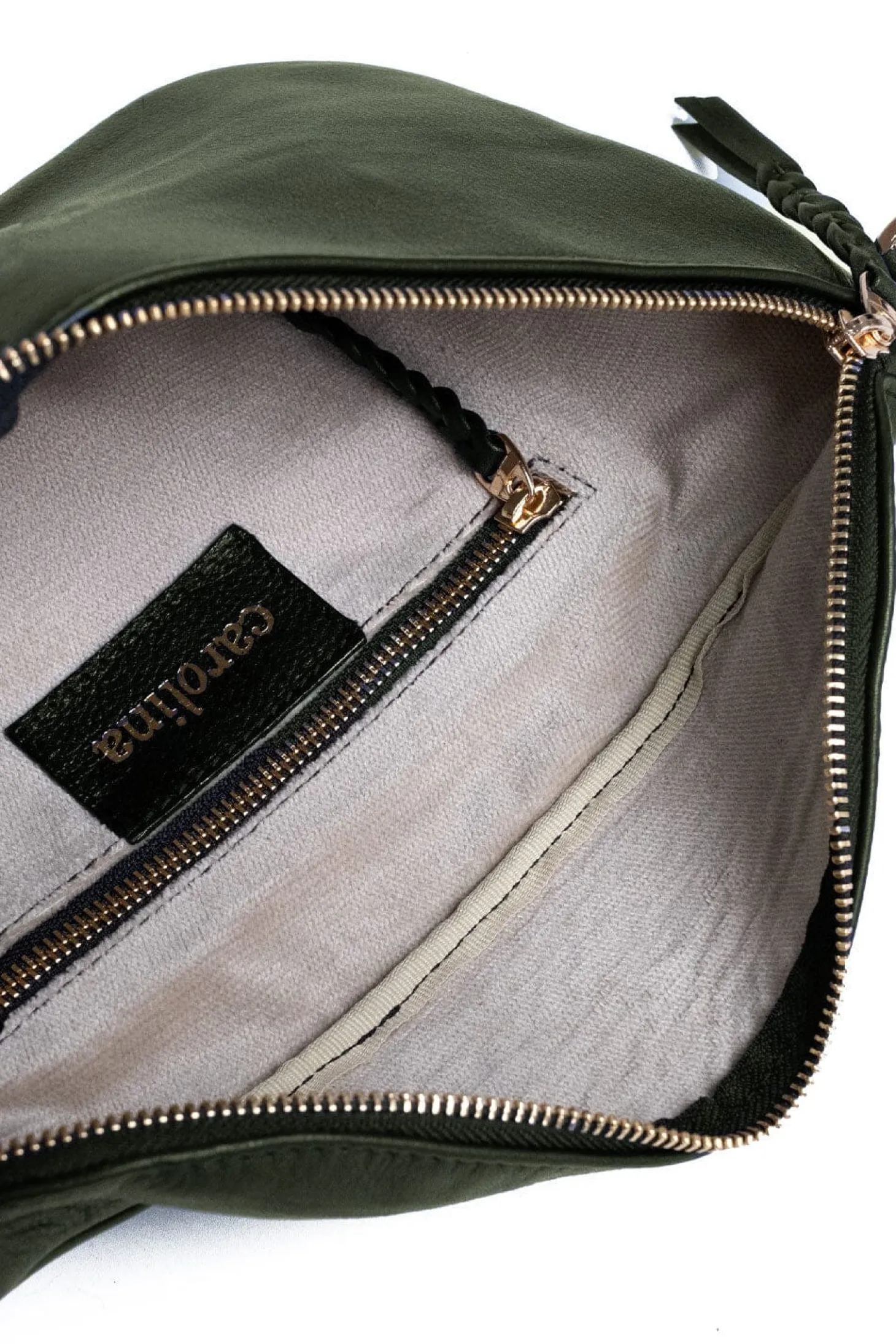 Shop Carolina Ramona Leather Handbag Olive
