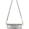 Cheap Carolina Ramona Leather Handbag Silver