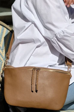 Clearance Carolina Ramona Leather Handbag Tan