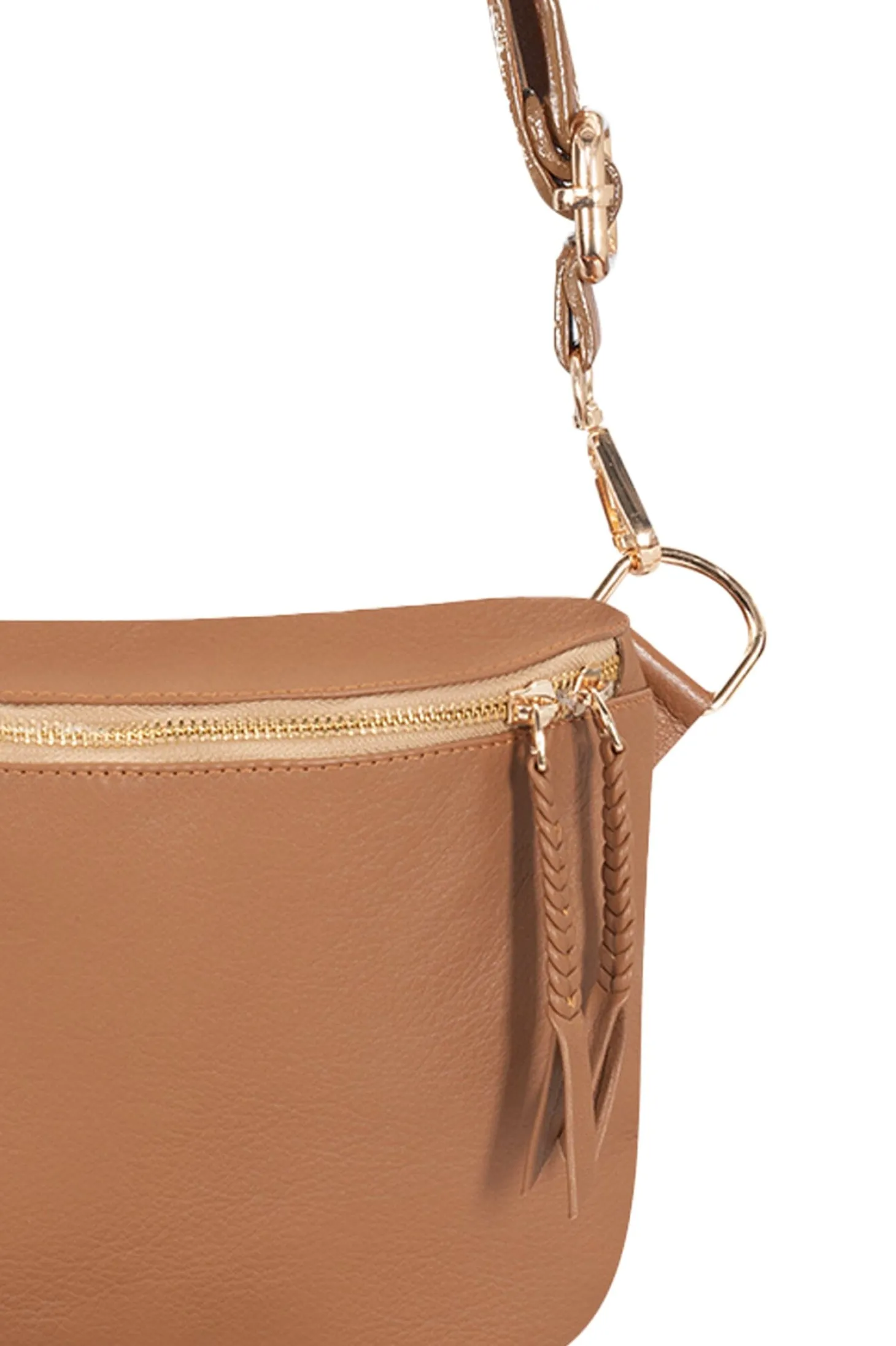 Clearance Carolina Ramona Leather Handbag Tan