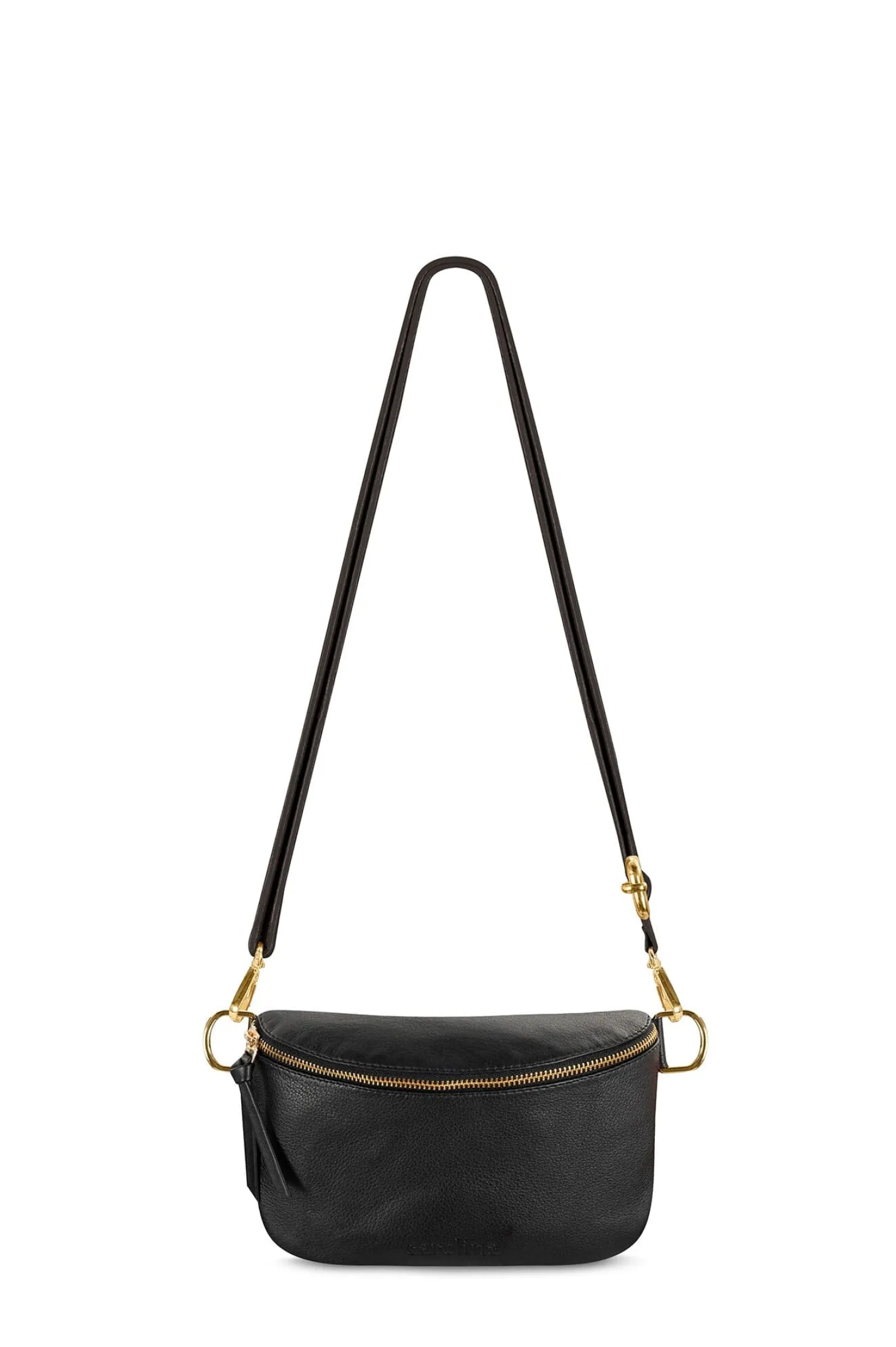 Fashion Carolina Ramona Small Leather Handbag Black