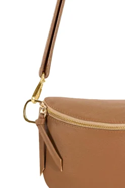 Outlet Carolina Ramona Small Leather Handbag Tan