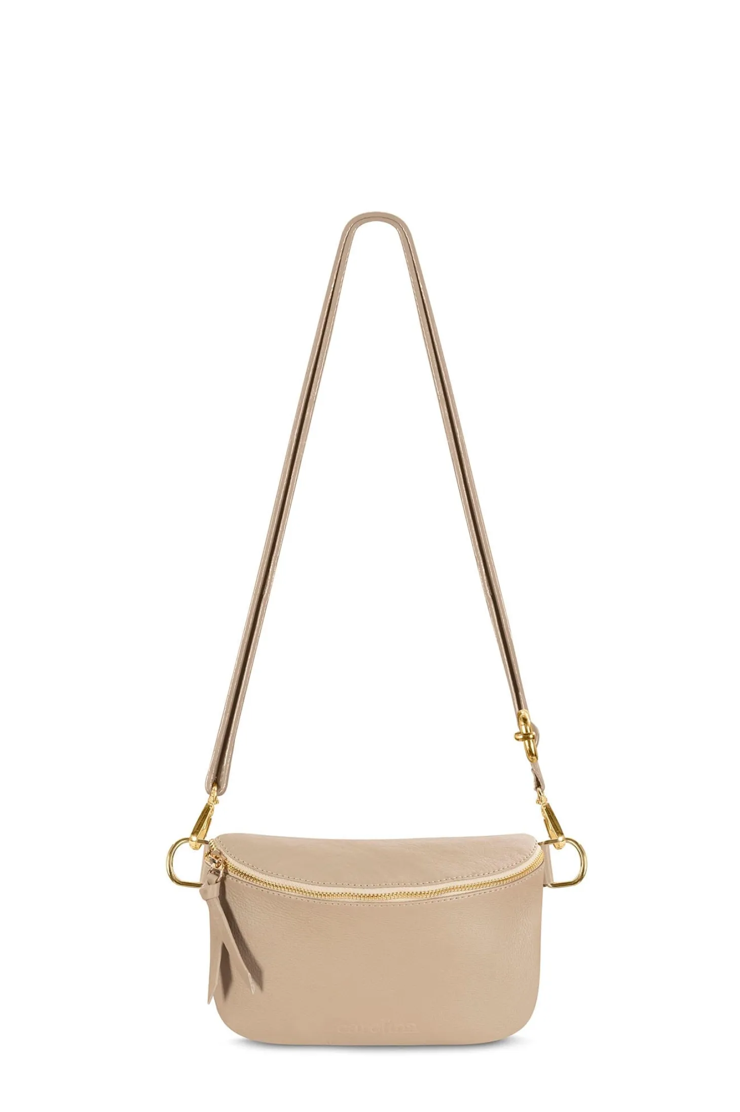 Discount Carolina Ramona Small Leather Handbag Nude
