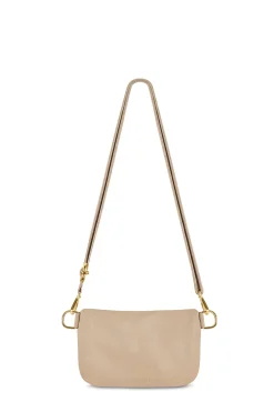Discount Carolina Ramona Small Leather Handbag Nude