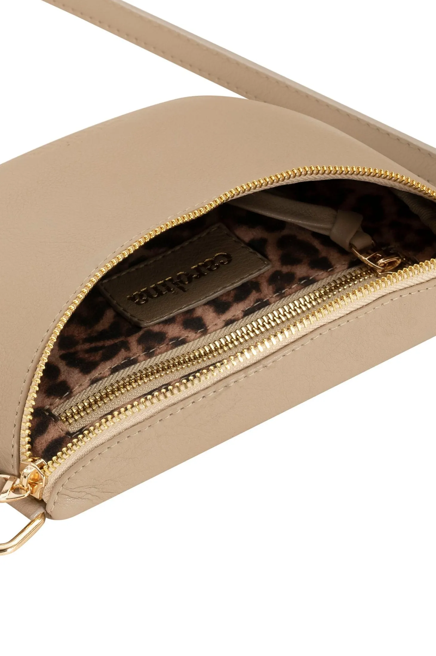 Discount Carolina Ramona Small Leather Handbag Nude