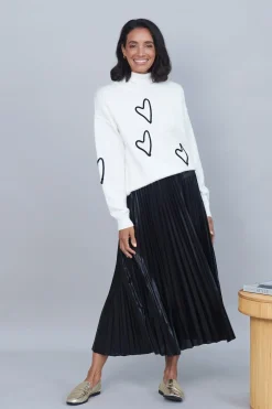 Best Carolina Romila Heart Jumper White