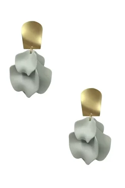 Sale Carolina Rosalinda Earrings Light Grey