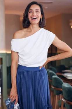 Flash Sale Carolina Roslyn Top Ivory