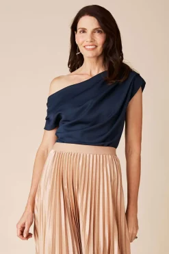 Outlet Carolina Roslyn Top Navy