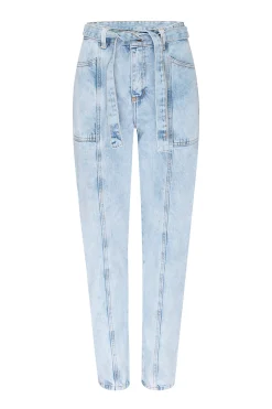 Online Carolina Sabrina Tie Waist Jeans Stone Wash