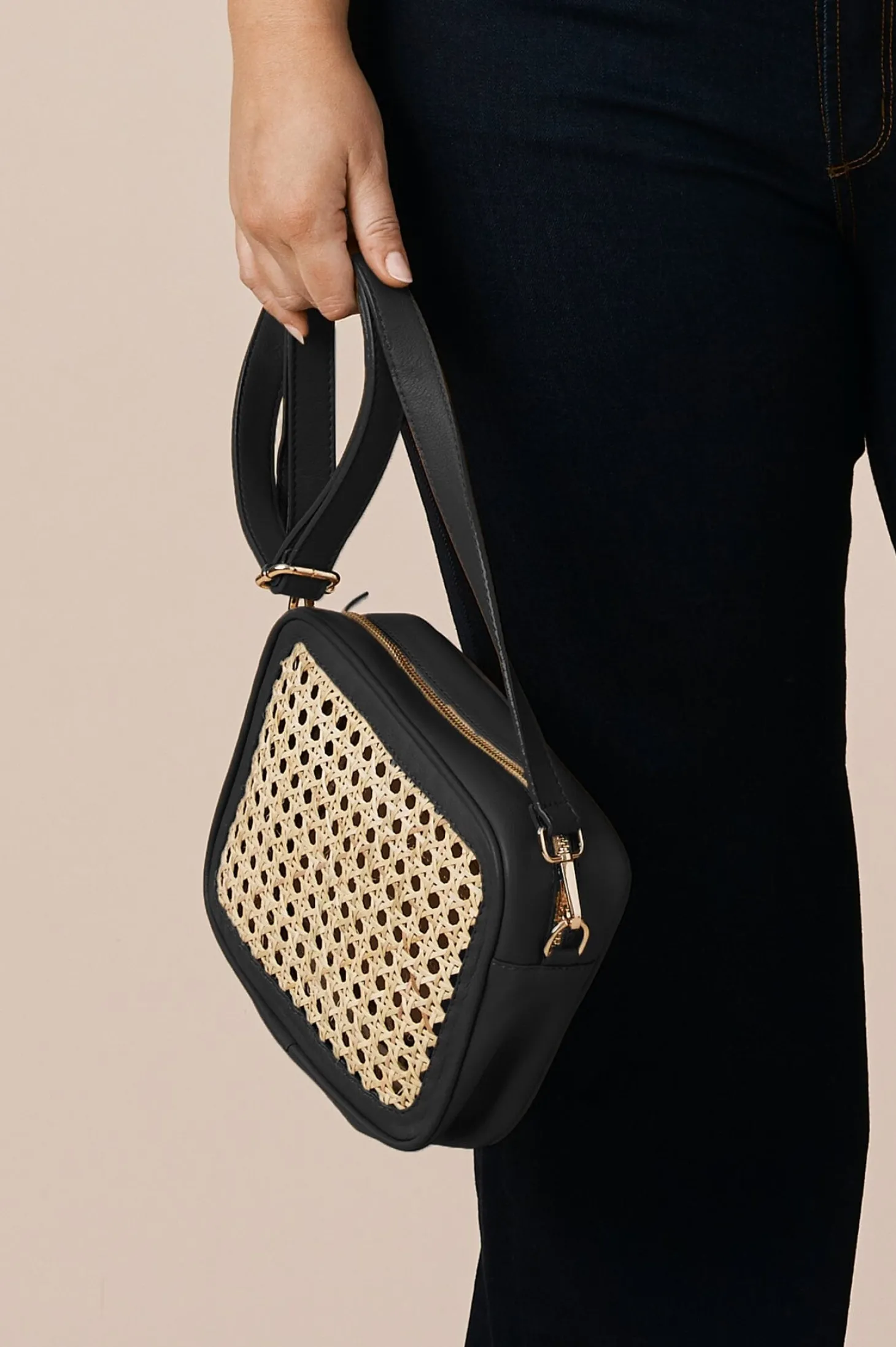 Hot Carolina Sammy Leather Bag Black