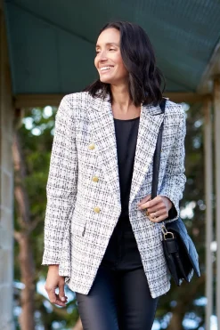 Clearance Carolina Sarki Blazer White