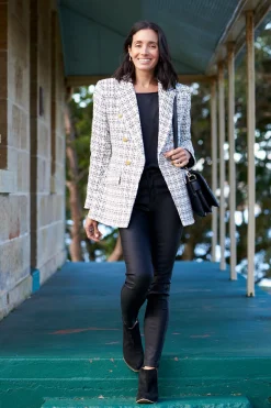 Clearance Carolina Sarki Blazer White