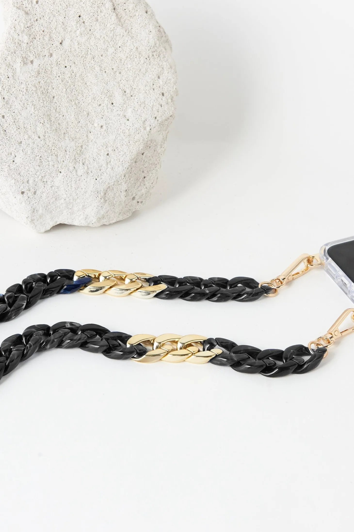 Sale Carolina Shyla Acrylic Mobile Phone Strap Black