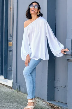 Discount Carolina Sienna Round Neck Top White