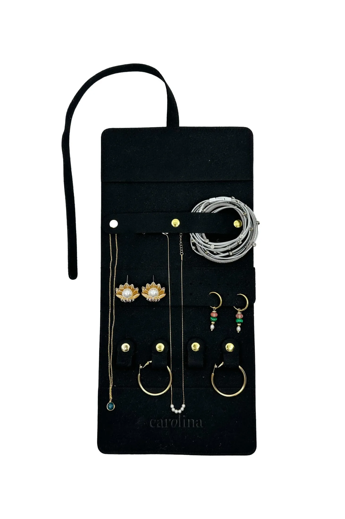 Store Carolina Silas Travel Jewellery Organiser Black