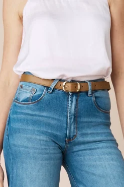 New Carolina Skinny Jeans Belt Tan