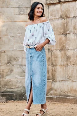 Flash Sale Carolina Sokota Denim Skirt