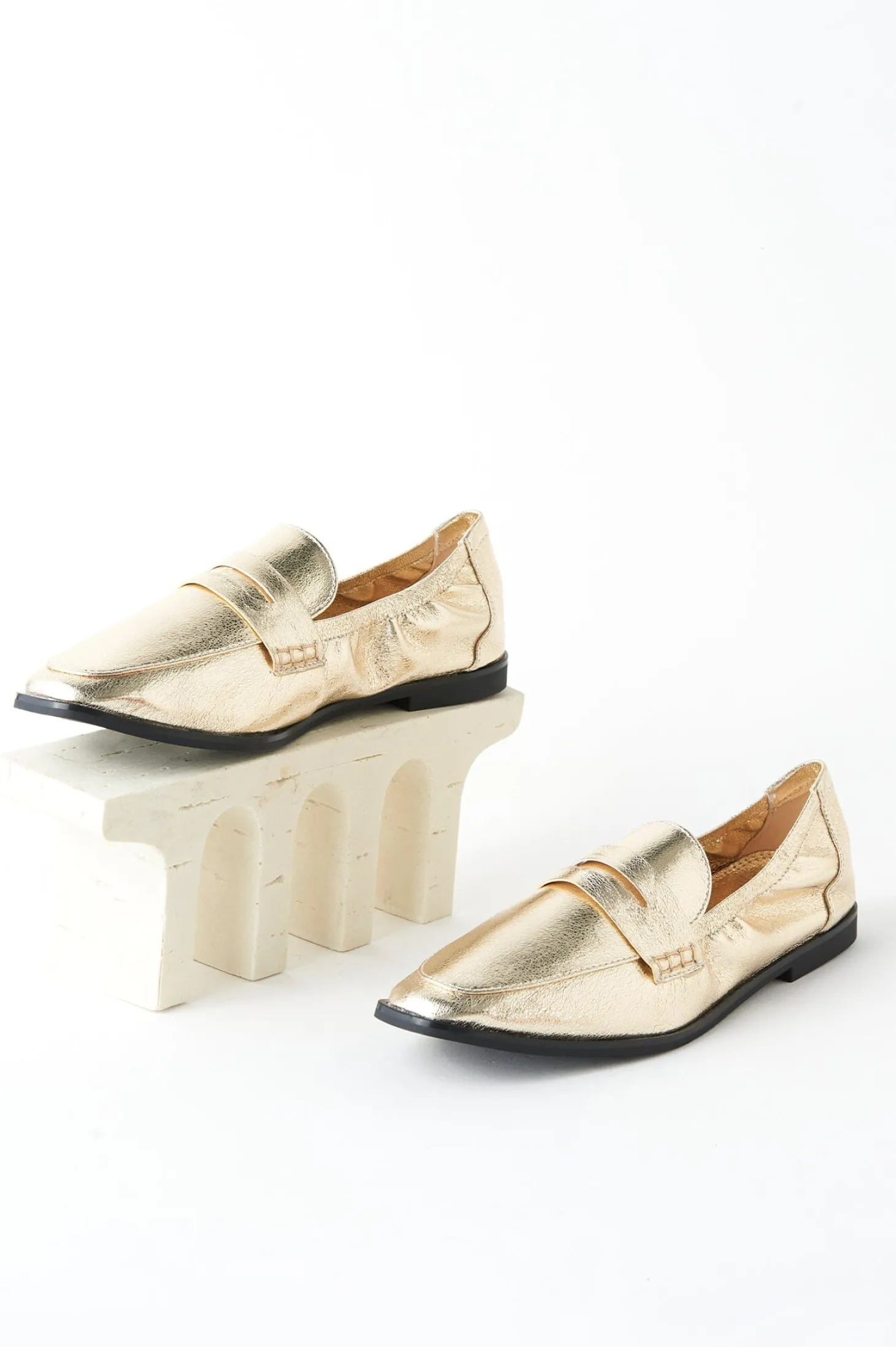 Fashion Carolina Sonia Loafers Gold