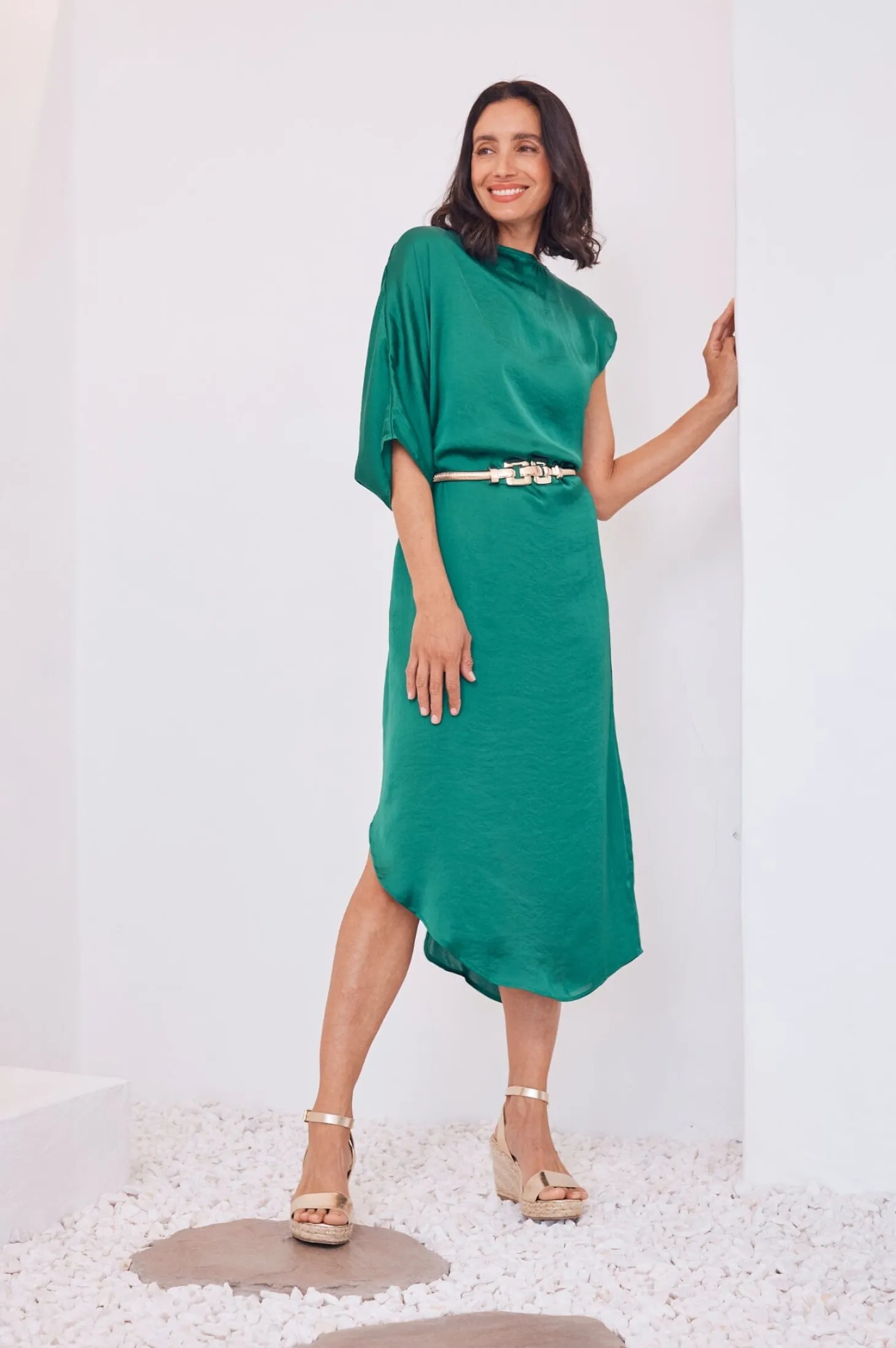 Best Sale Carolina St Tropez Dress Emerald