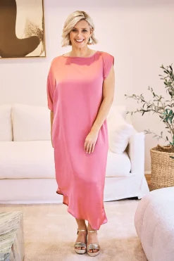 Clearance Carolina St Tropez Dress Pink