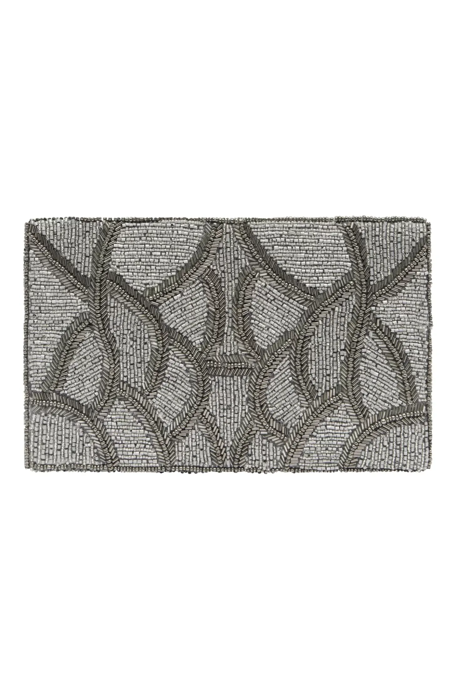 Sale Carolina Stella Sequinned Clutch Bag Silver