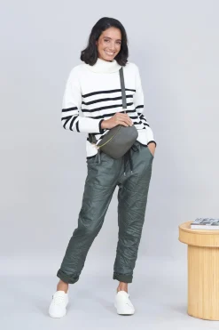 Flash Sale Carolina Tamara Striped Jumper Ivory & Black