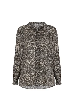 Hot Carolina Tasha Animal Print Top Camel