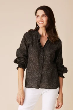 Online Carolina Tasha Animal Print Top Olive