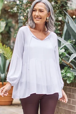 Sale Carolina Taylah Top White