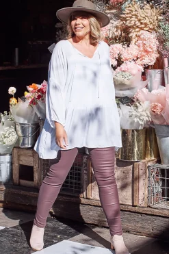 Sale Carolina Taylah Top White