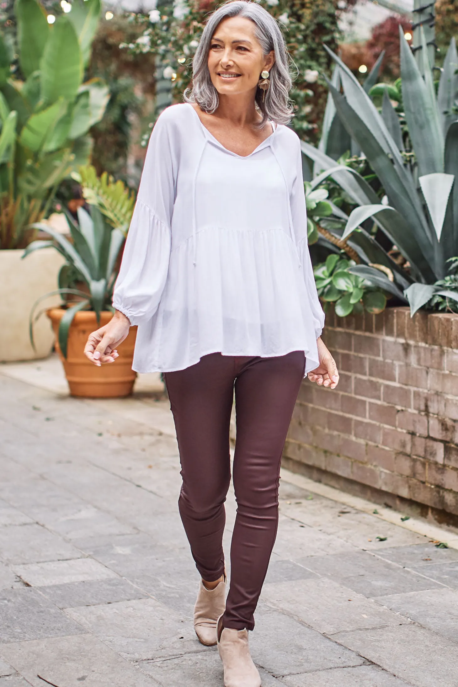 Sale Carolina Taylah Top White