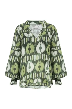 Best Carolina Tyla Print Long Sleeve Top Green