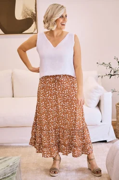 Store Carolina Vera Skirt Rust