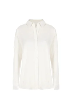 Flash Sale Carolina Wendy Long Sleeve Collared Shirt Ivory